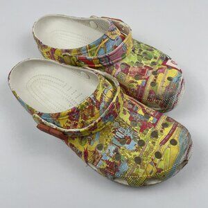 Crocs Men’s 12 Disney 50th Anniversary Vault Collection Parks Map Clogs
